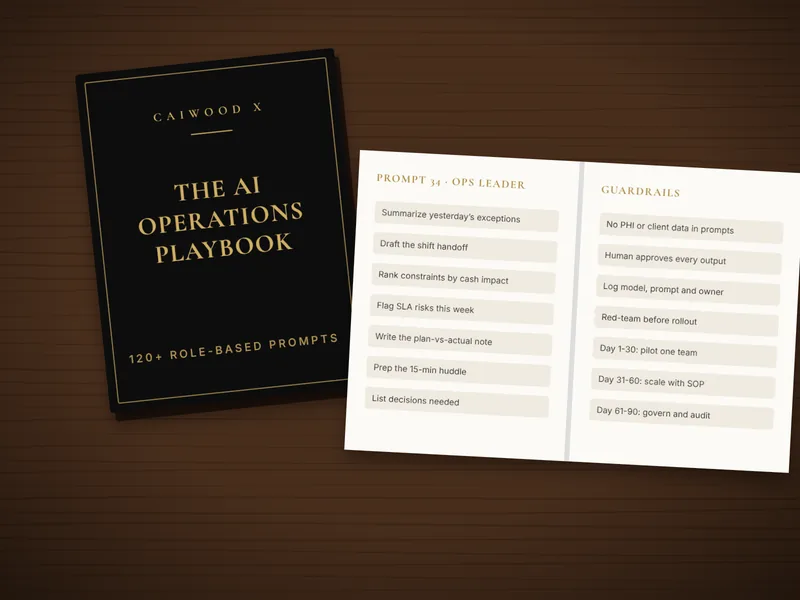 The AI Operations Playbook open to role-based prompts and guardrails